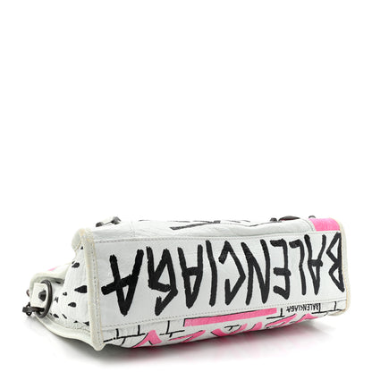 Balenciaga Agneau Graffiti All Over Classic Hardware S City White Multicolor 5 of 18