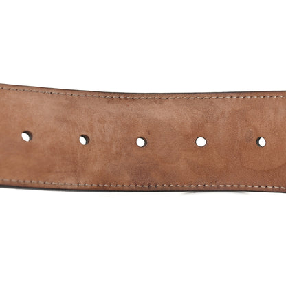 Gucci Nylon Textured Dollar Calfskin Double G Web 40mm Belt 70 28 Green Red Dark Cocoa 3 of 4