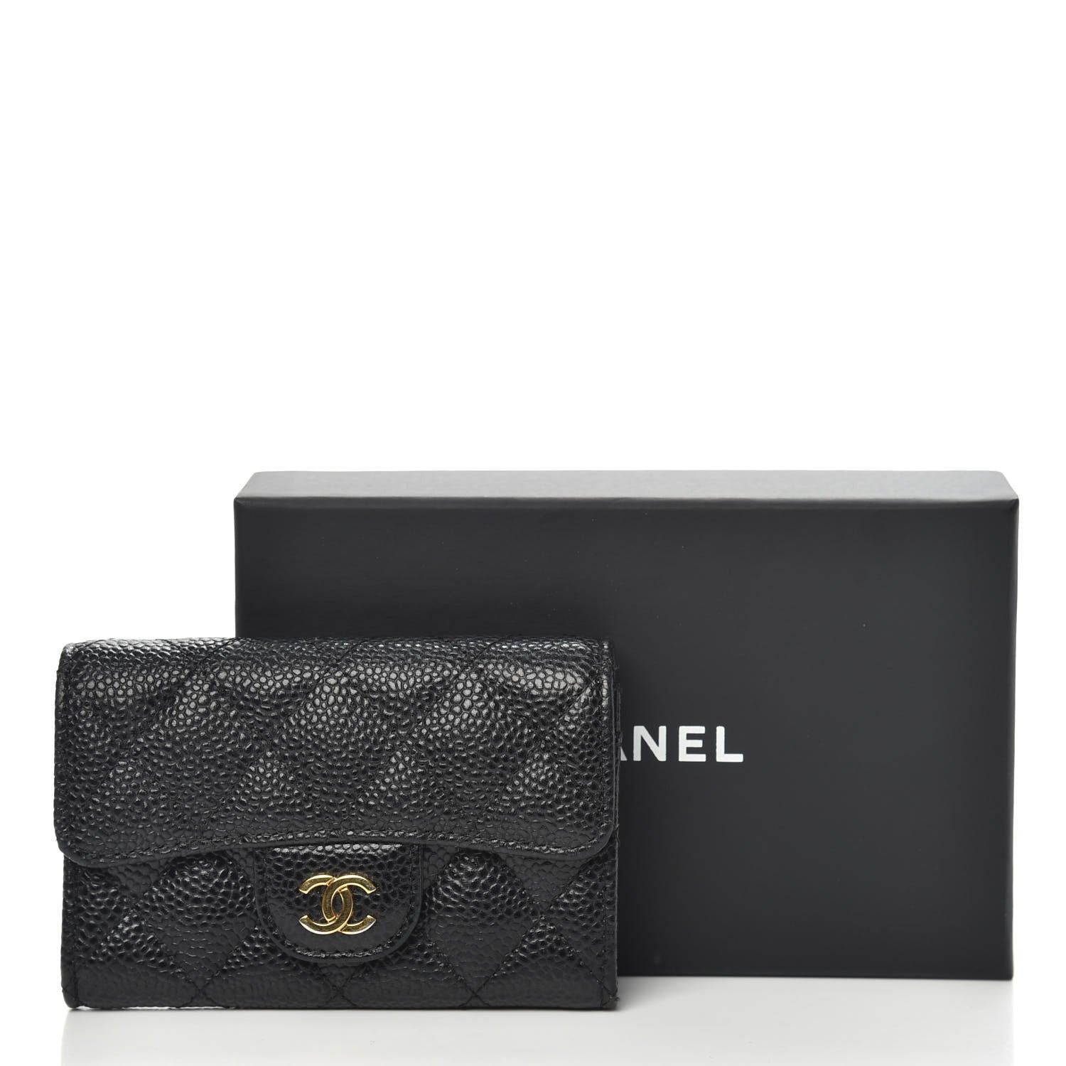 Chanel Caviar Quilted Flap Card Holder Black 9 of 9