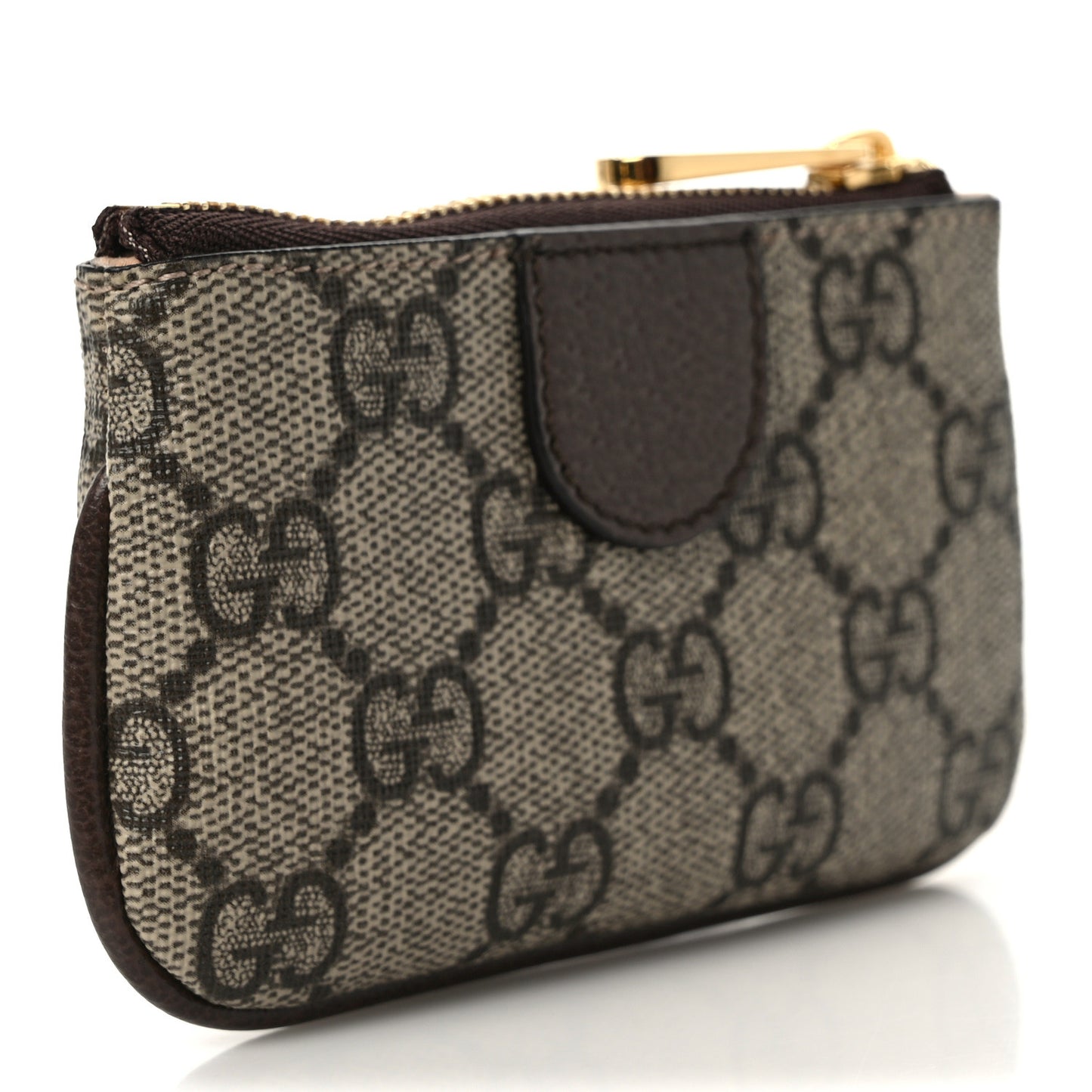 GG Supreme Monogram Web Ophidia Key Case Beige New Acero