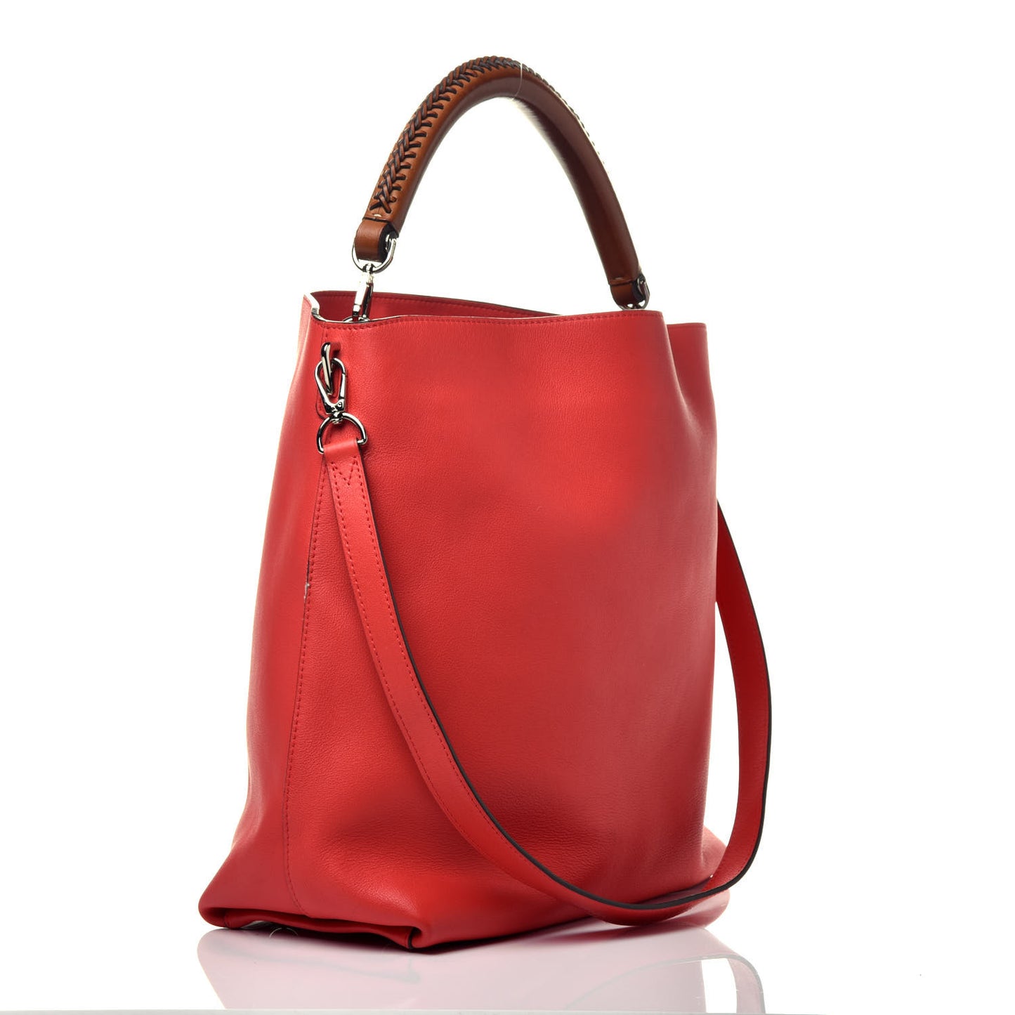 Veau Soie Calfskin Parnassea Bagatelle Hobo Capucine