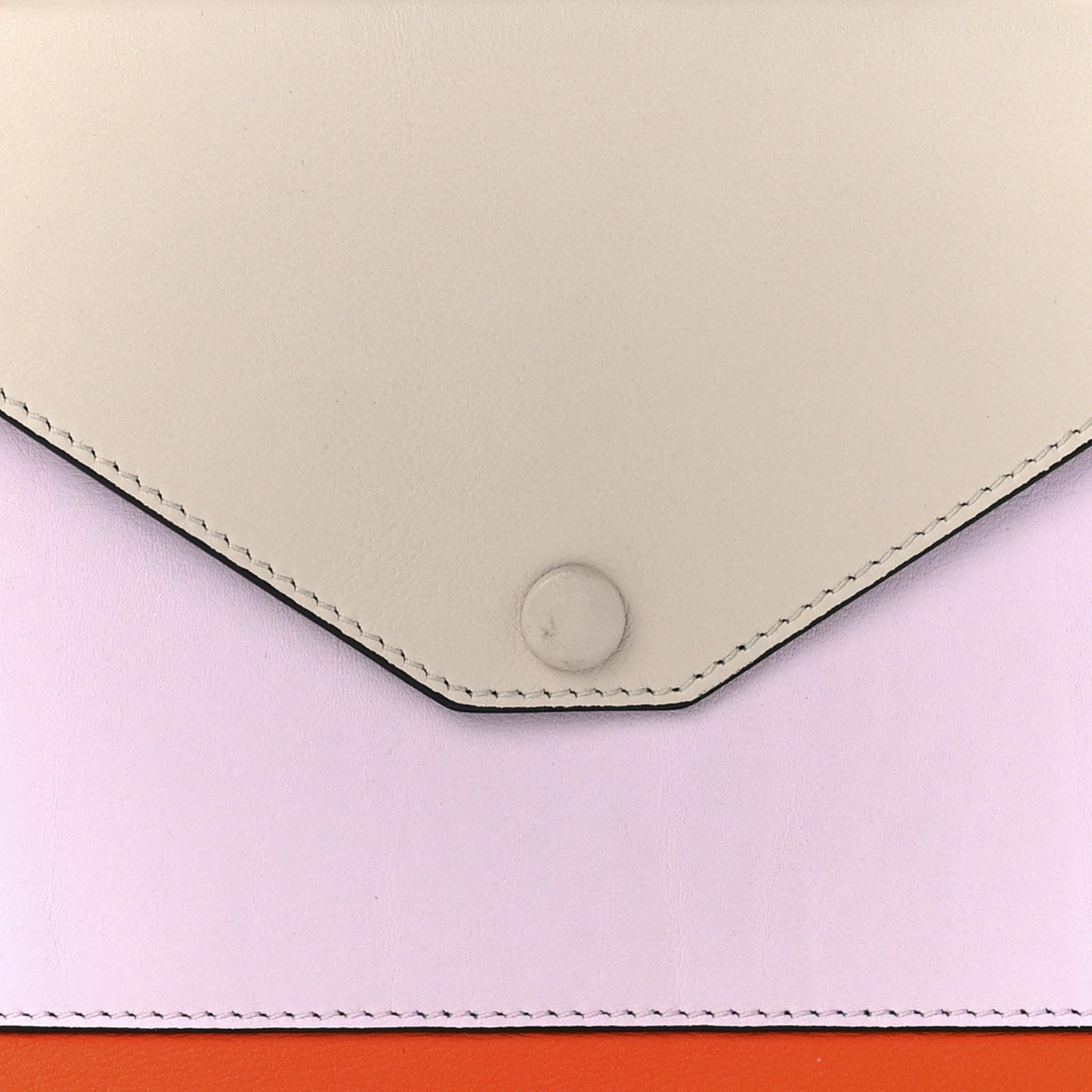 Smooth Calfskin Medium Pocket Clutch On Chain Multicolor