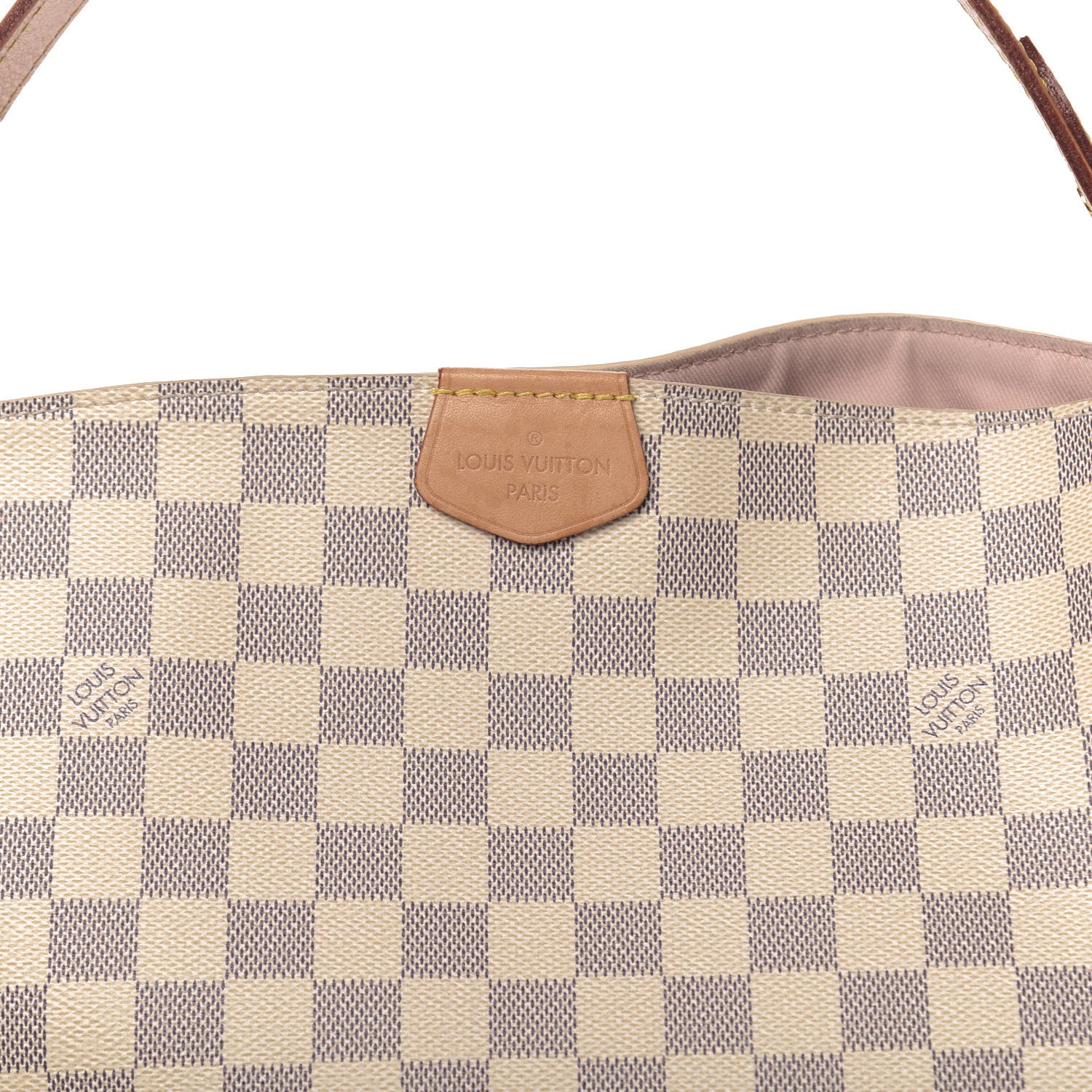 Louis Vuitton Damier Azur Graceful PM Rose Ballerine 13 of 14