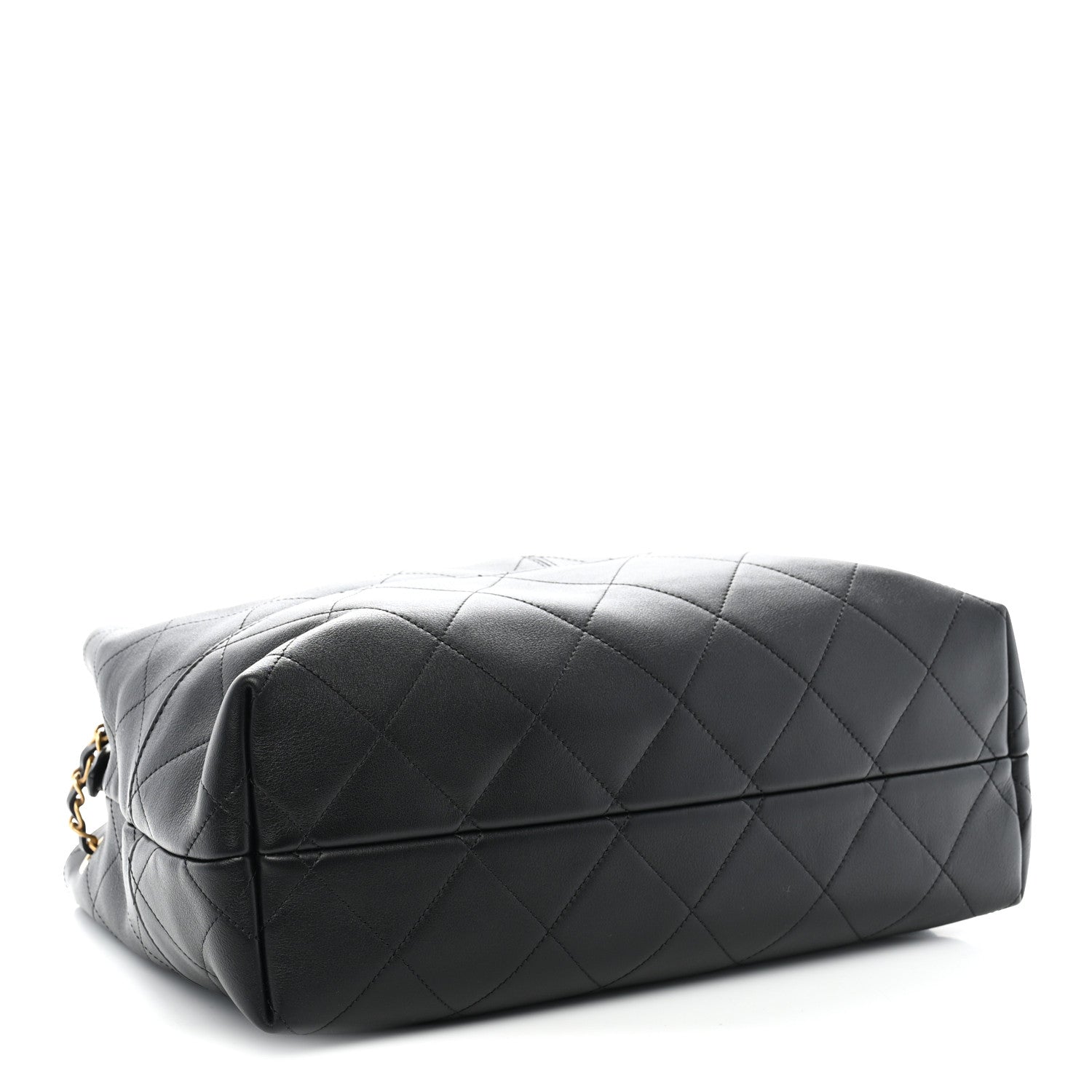 Chanel Calfskin Quilted Small Coco Base Shopping Bag Black 4 of 10