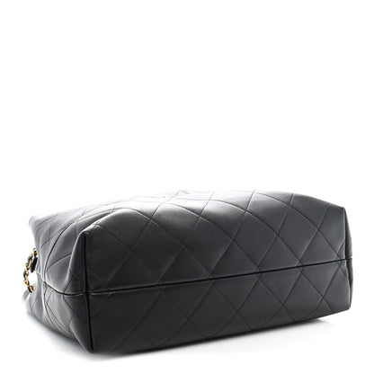 Chanel Calfskin Quilted Small Coco Base Shopping Bag Black 4 of 10