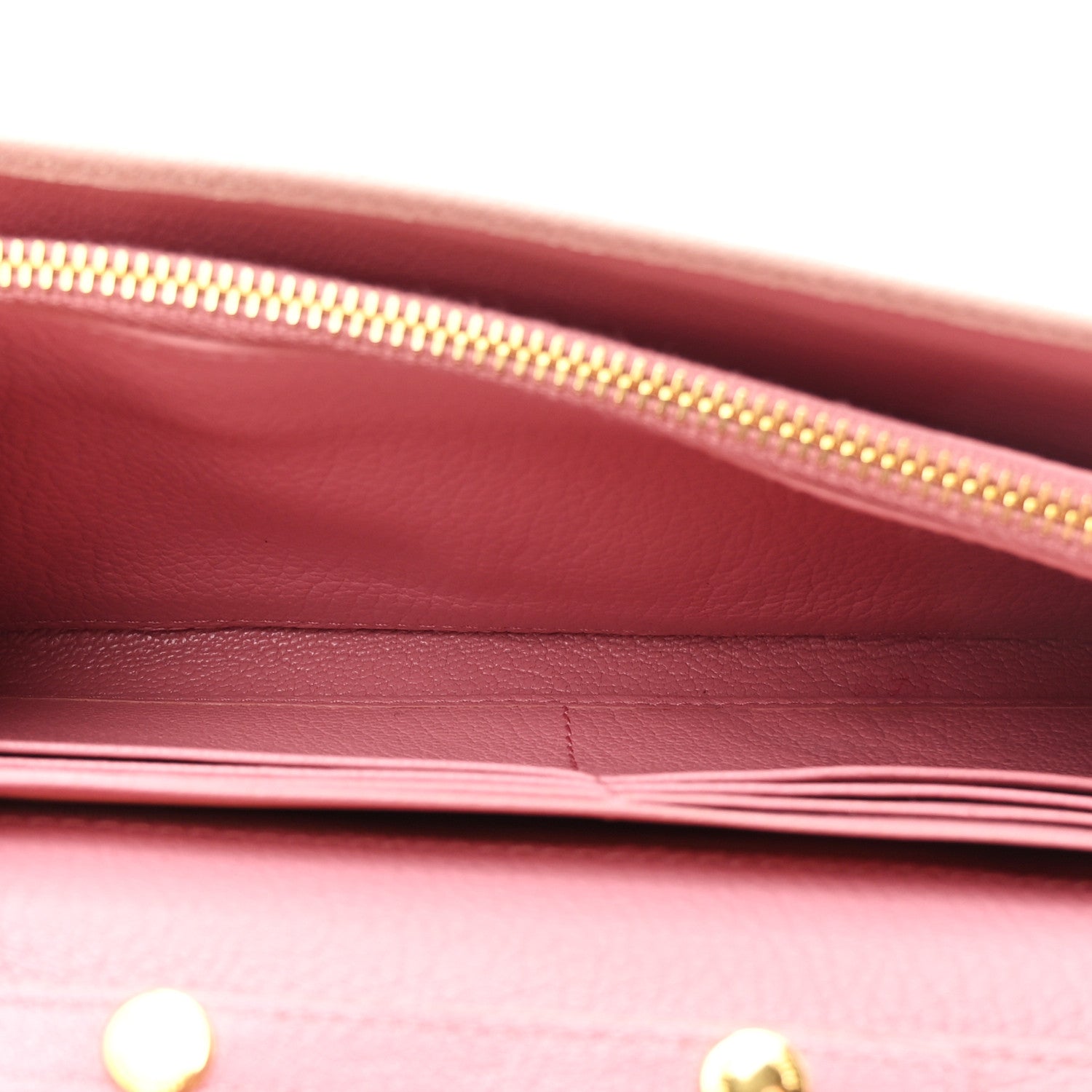 Miu Miu Goatskin Madras Bicolor Wallet On Chain Rosa Gemma 6 of 11