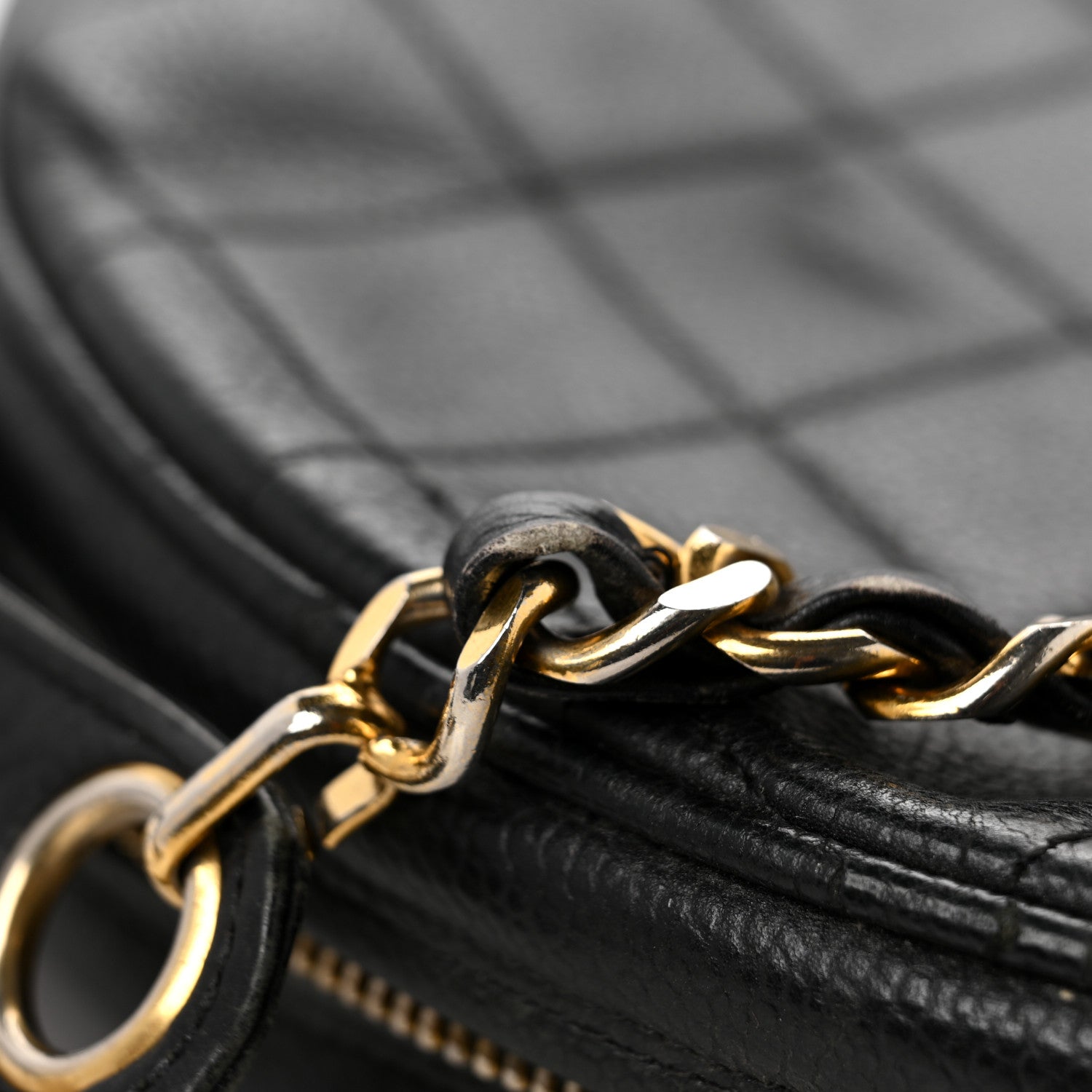 Chanel Caviar Quilted Round Shoulder Bag Black 11 of 15