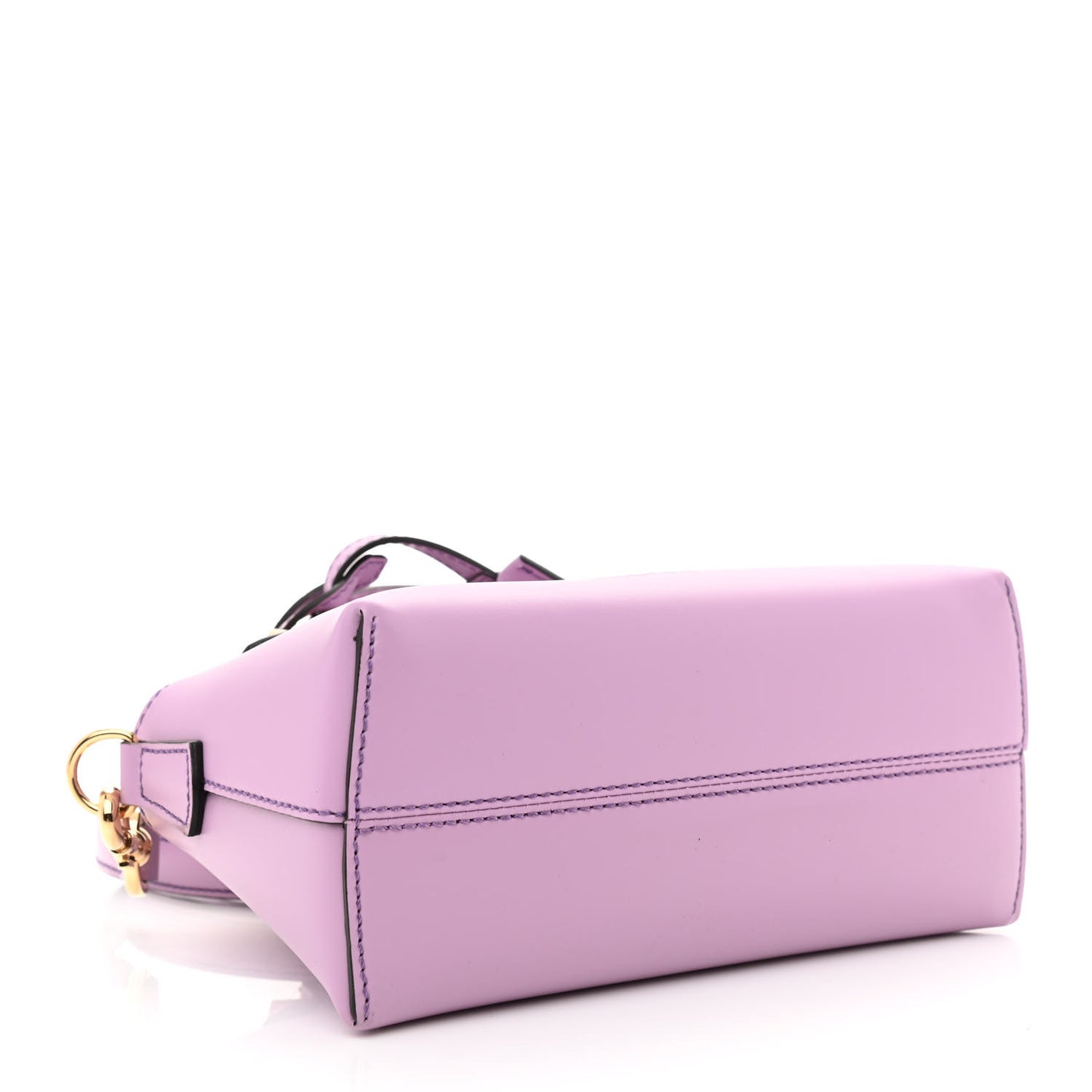 Vitello King Logo Embossed Mini By The Way Boston Bag Violetta