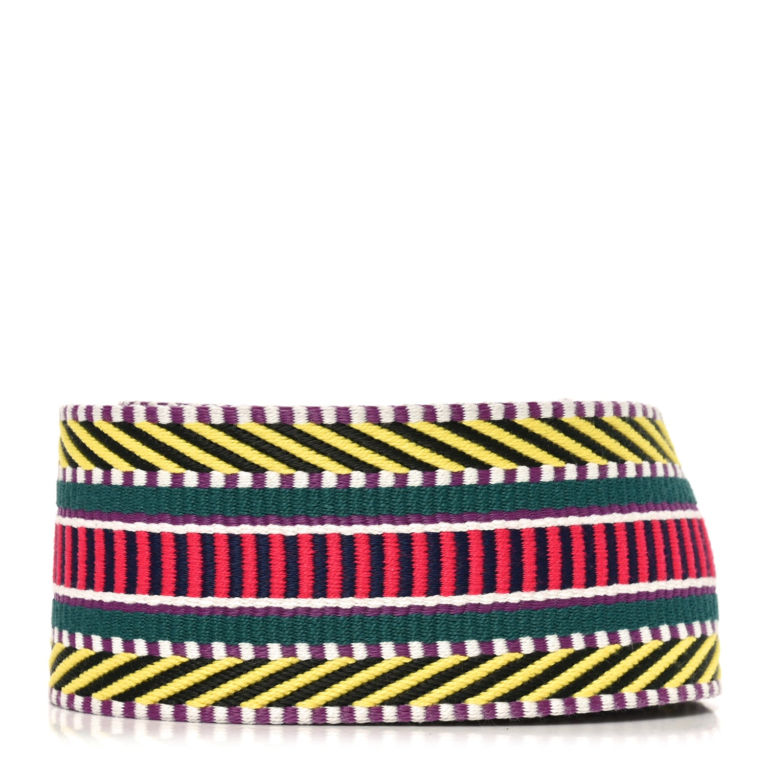 Hermes Toile Swift 50mm Sangle Cavale Shoulder Strap Multicolor Black 2 of 4