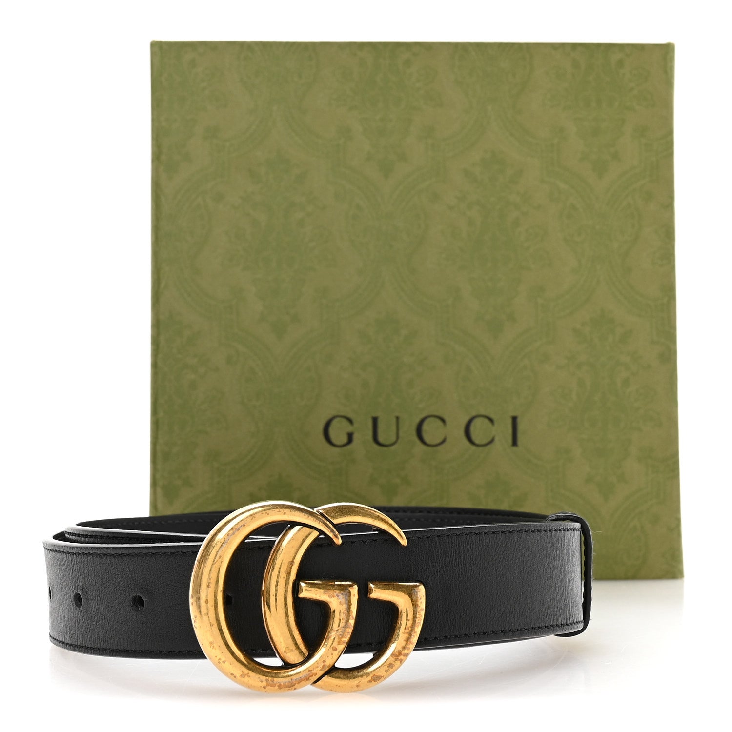 Gucci Calfskin Double G 30mm Belt 90 36 Black 5 of 5