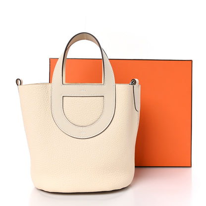 Hermes Taurillon Clemence Swift In-The-Loop 18 Bag Nata 11 of 11