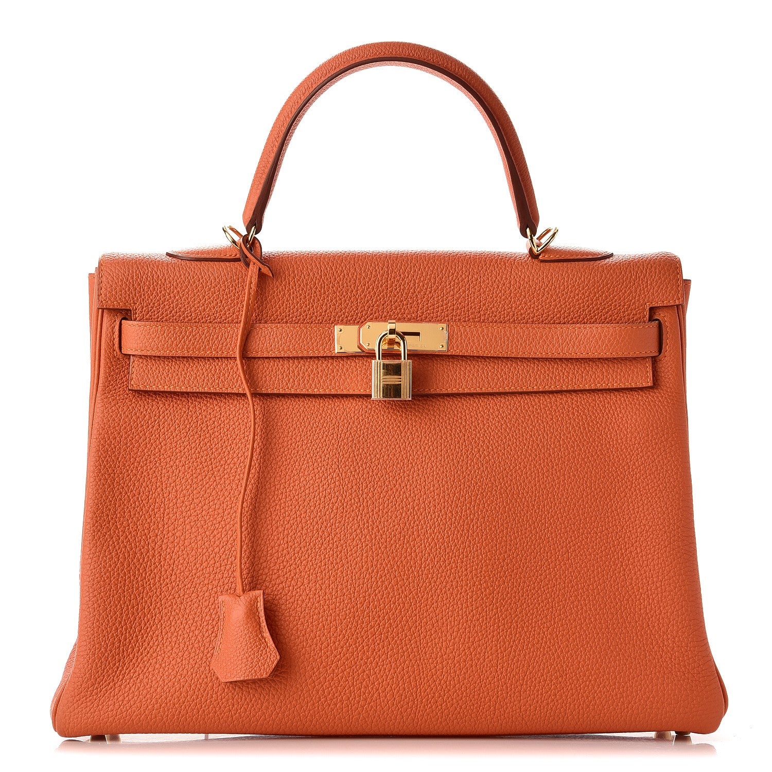 Hermes Togo Kelly Retourne 35 Orange 1 of 34