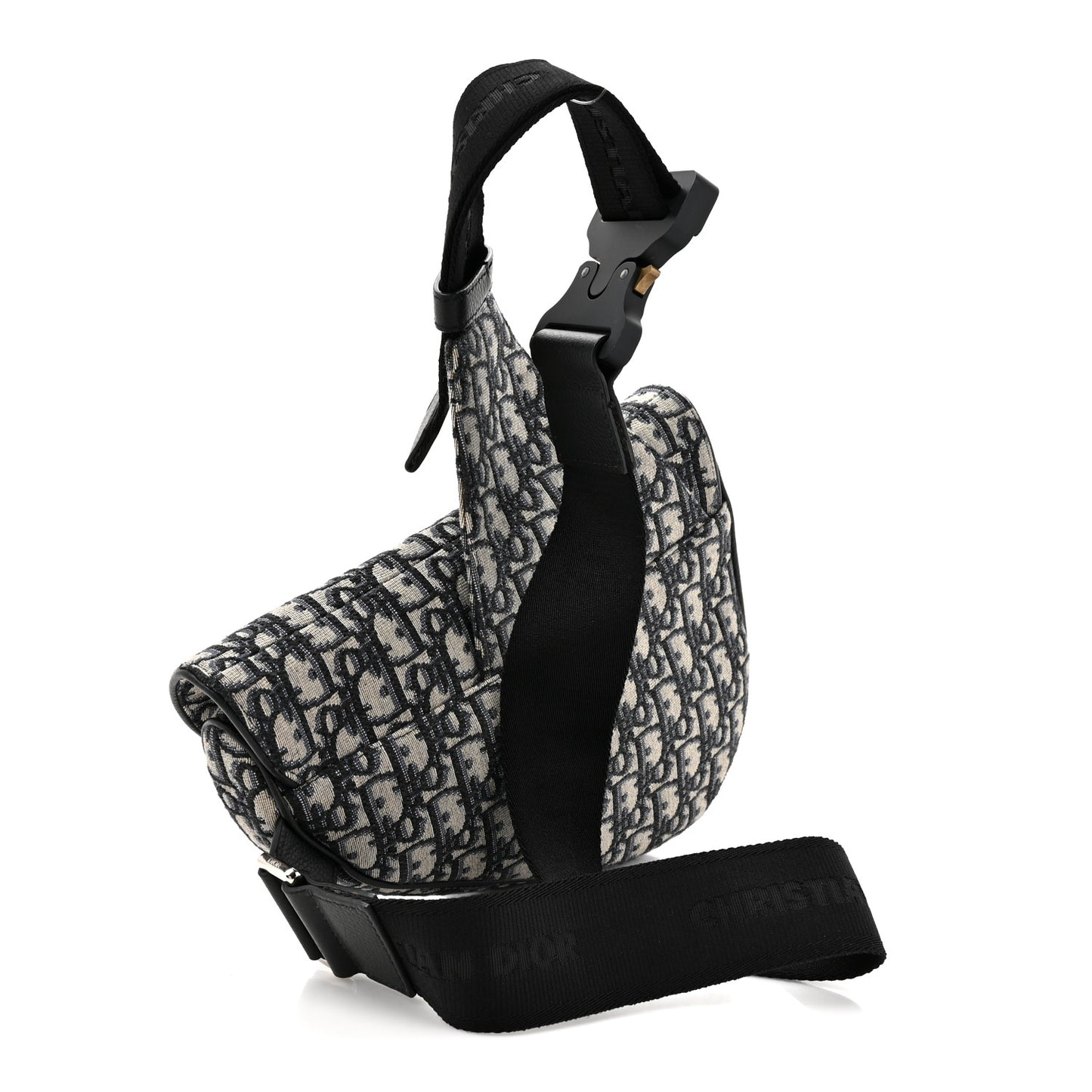 Oblique Mens Saddle Bag Blue