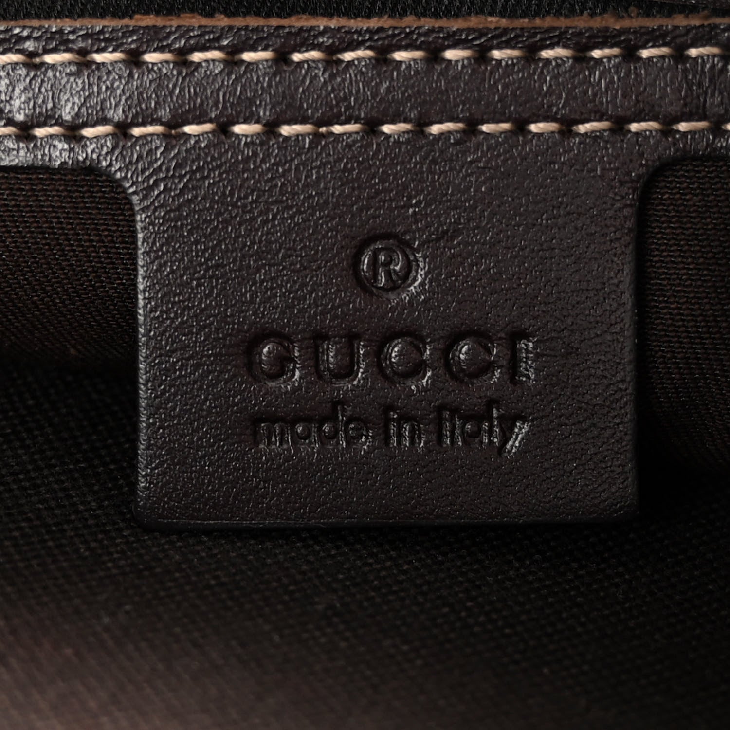 Gucci GG Supreme Monogram Belt Bag Dark Brown 6 of 13
