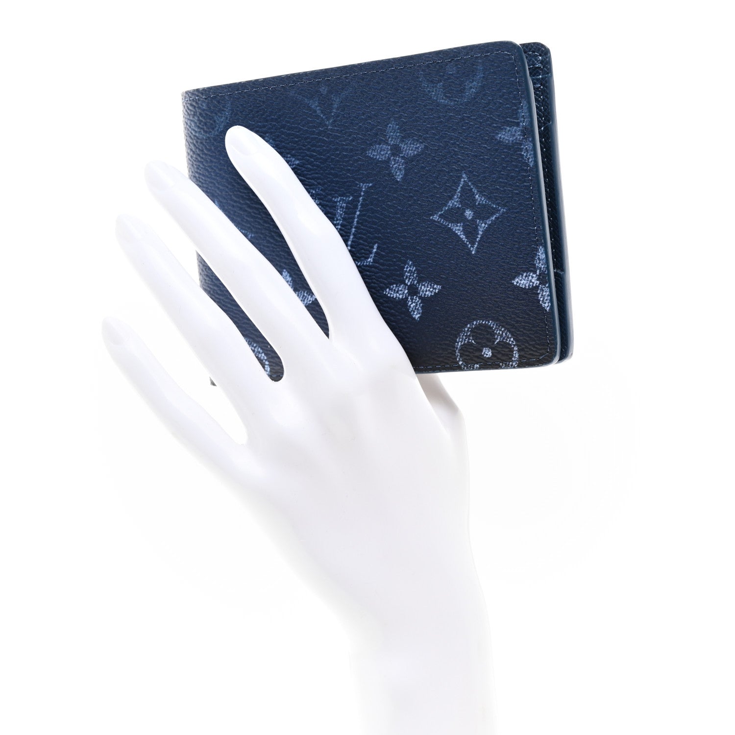 Louis Vuitton Monogram Gradient Multiple Wallet Navy Blue 1551672