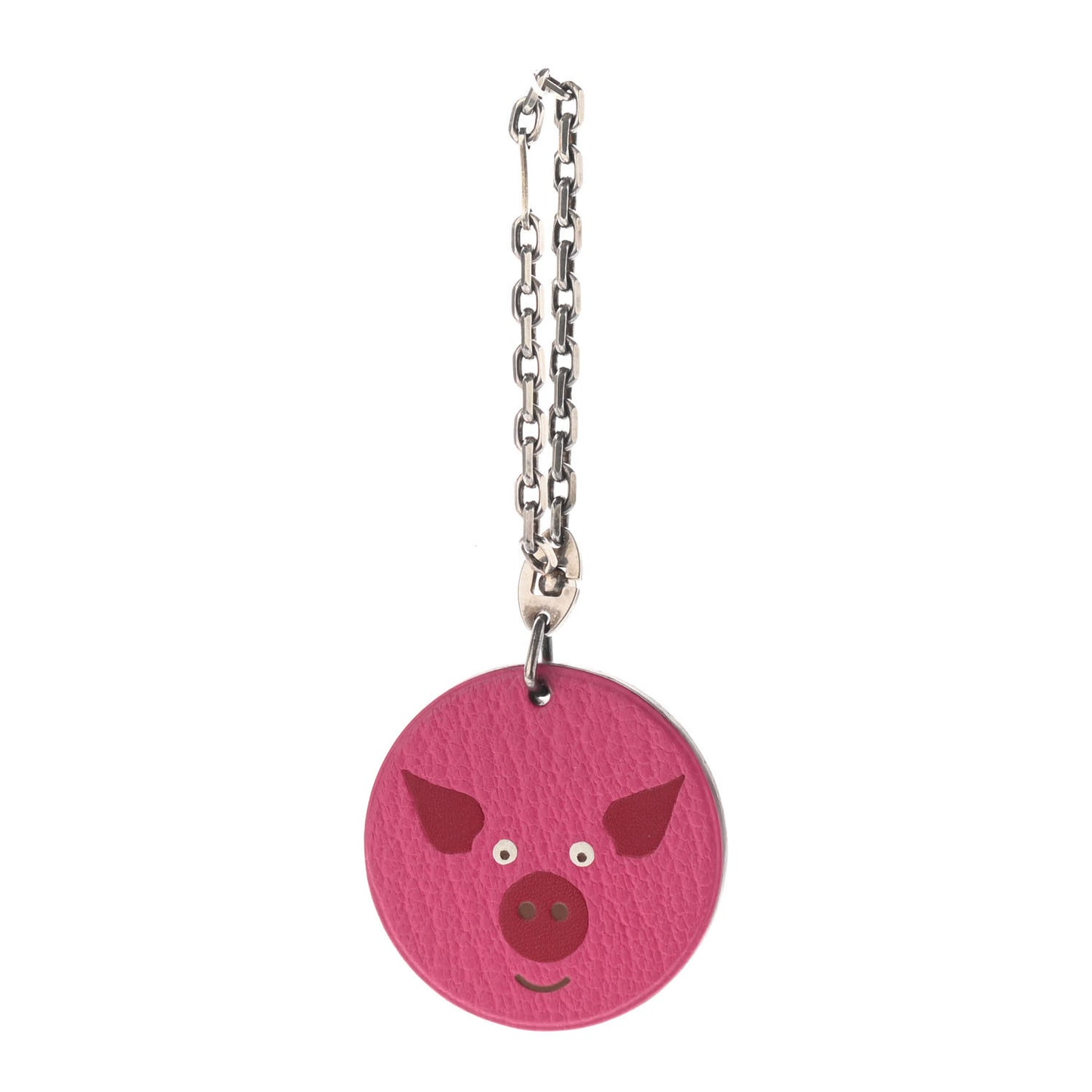 Chevre Mysore Pig Key Chain Pink Rose Shocking