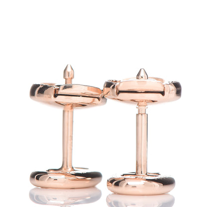 Hermes 18K Rose Gold TPM Farandole Stud Earrings 4 of 4