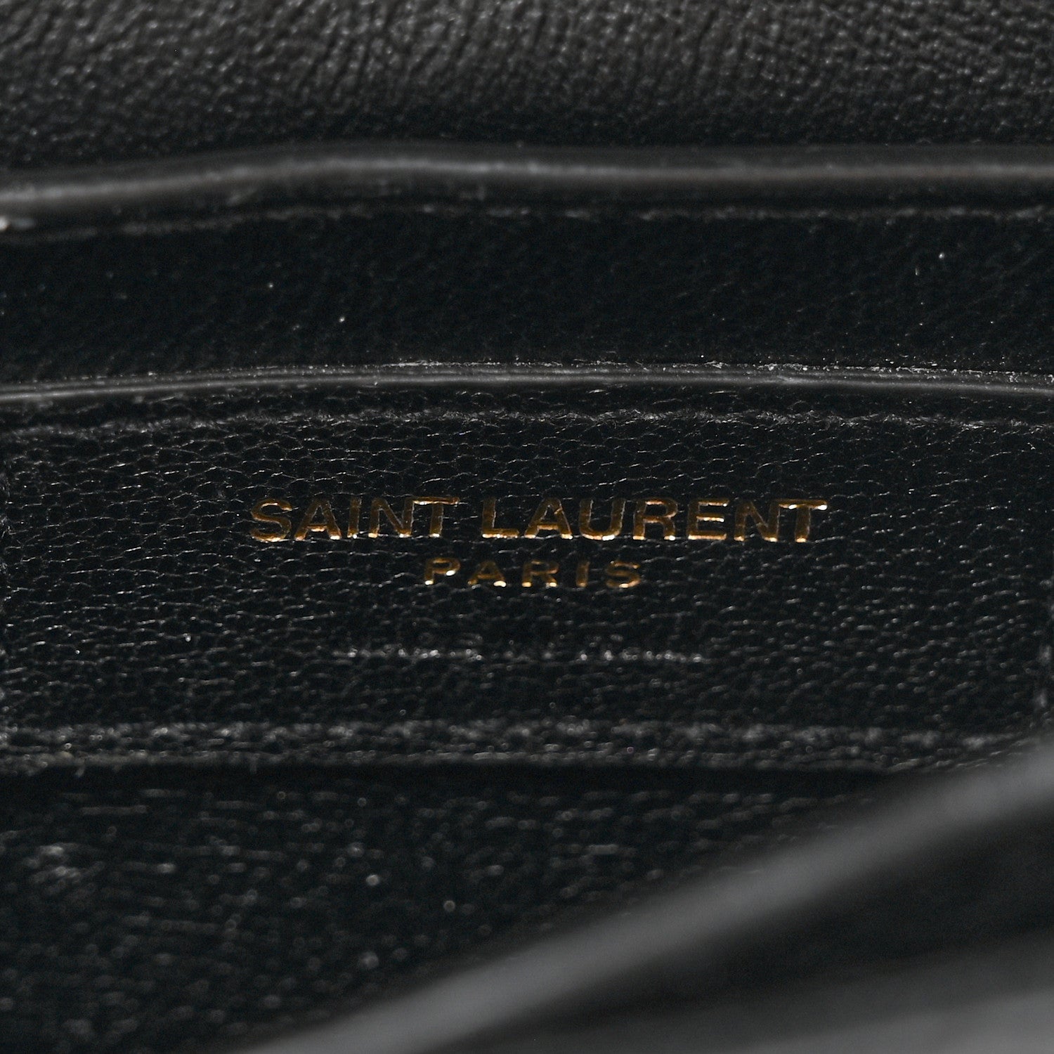 Saint Laurent Calfskin Crocodile Embossed Mini Classic Monogram Cassandra Top Handle Black 6 of 12