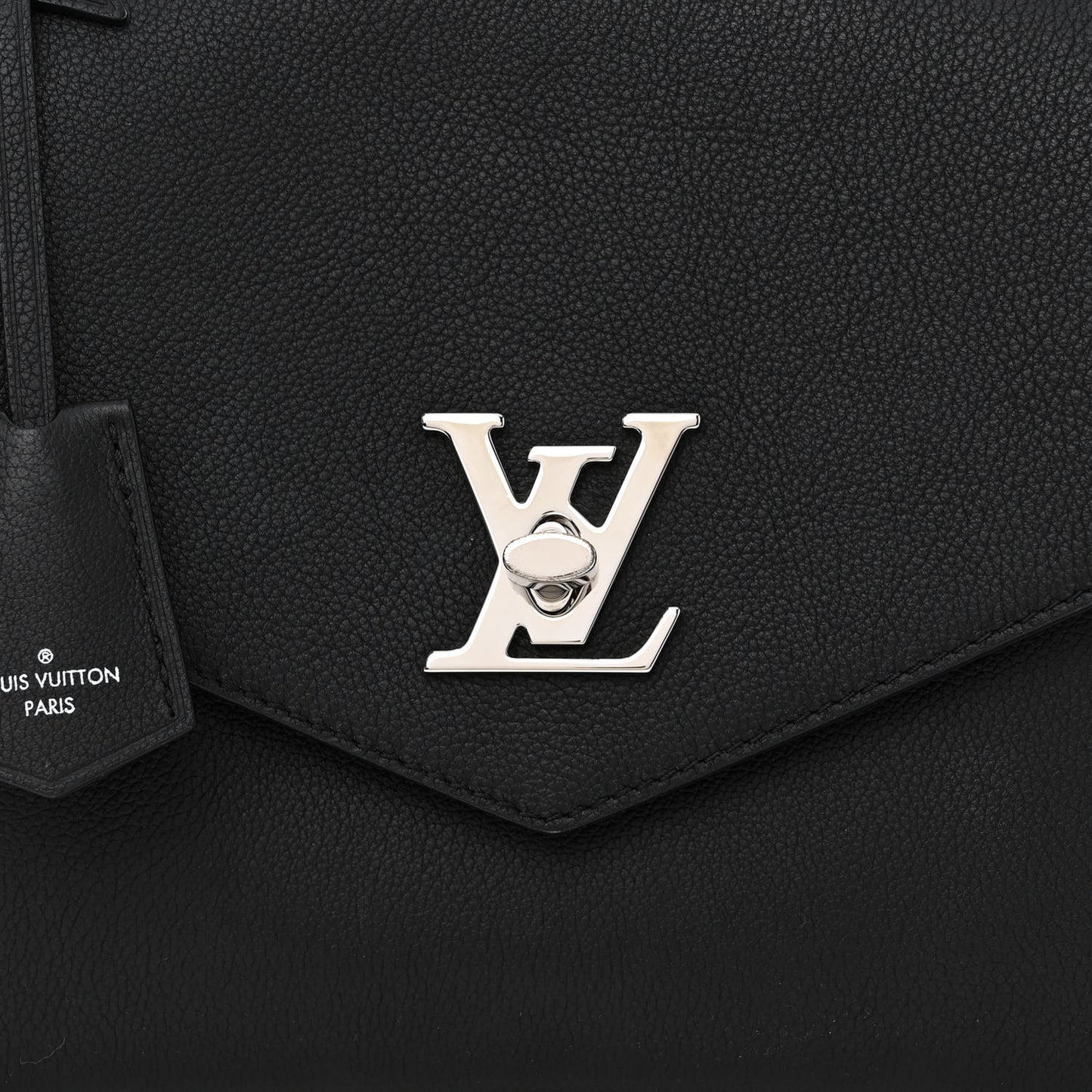 Soft Calfskin My Lockme Top Handle Black