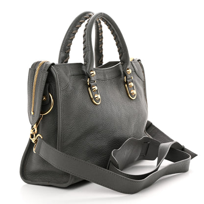 Balenciaga Chevre Gold Metallic Edge Hardware S City Gris Acier 4 of 13