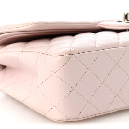 Chanel Lambskin Quilted Medium Double Flap Light Pink 9 of 10