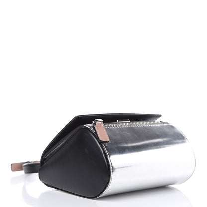 Givenchy Metallic Calfskin Mini Pandora Box Crossbody Bag Silver 4 of 16