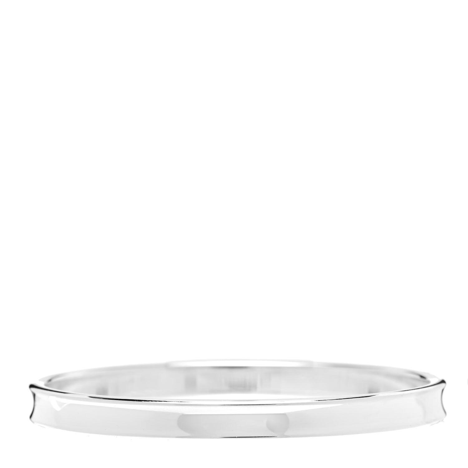 Tiffany Sterling Silver Narrow 1837 Bangle Bracelet 3 of 4