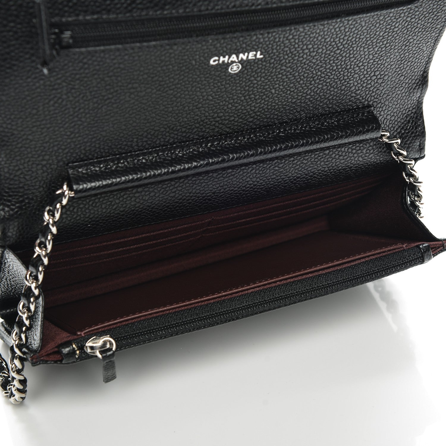 Chanel Caviar Quilted Wallet On Chain WOC Black 5 of 8