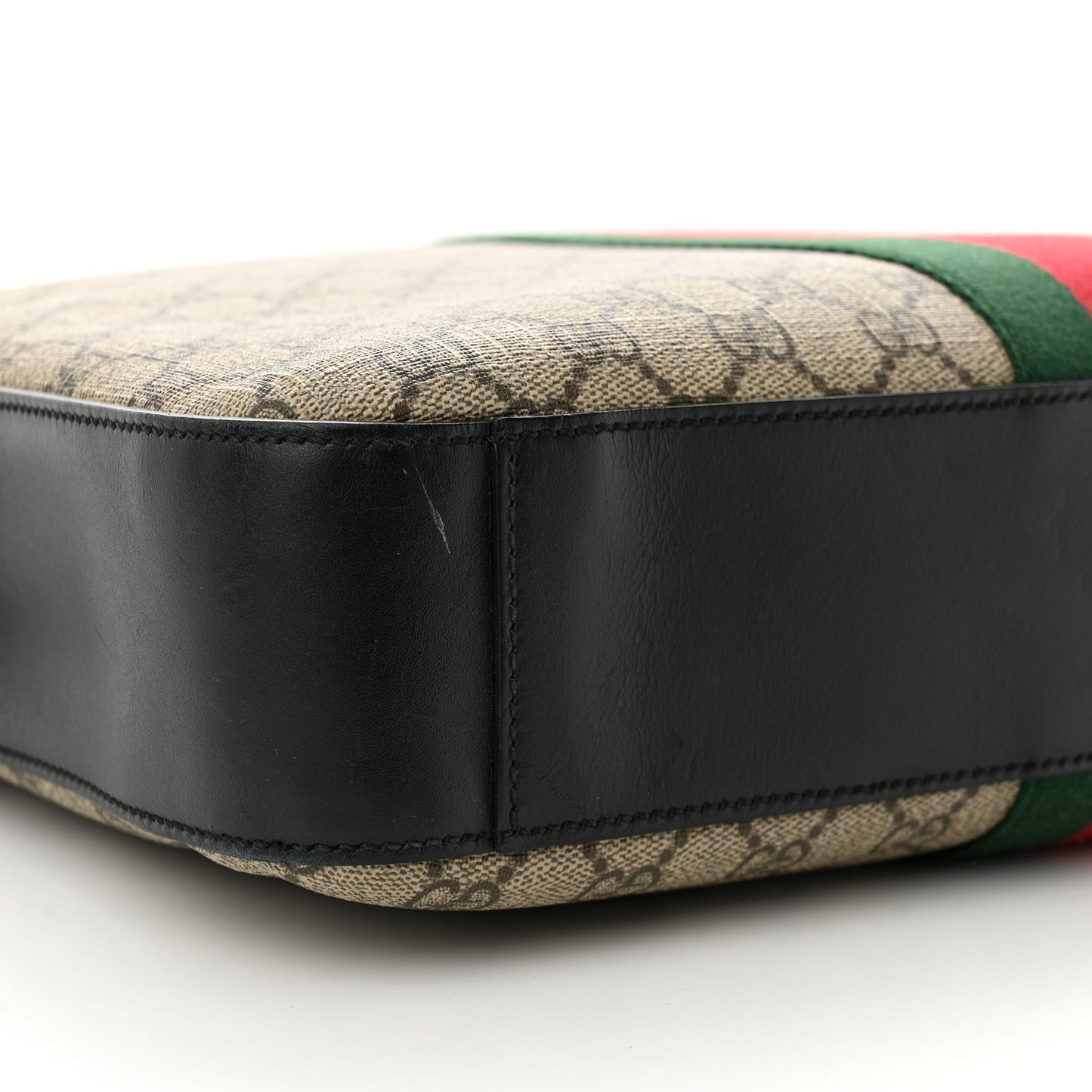 GG Supreme Monogram Web Briefcase Black