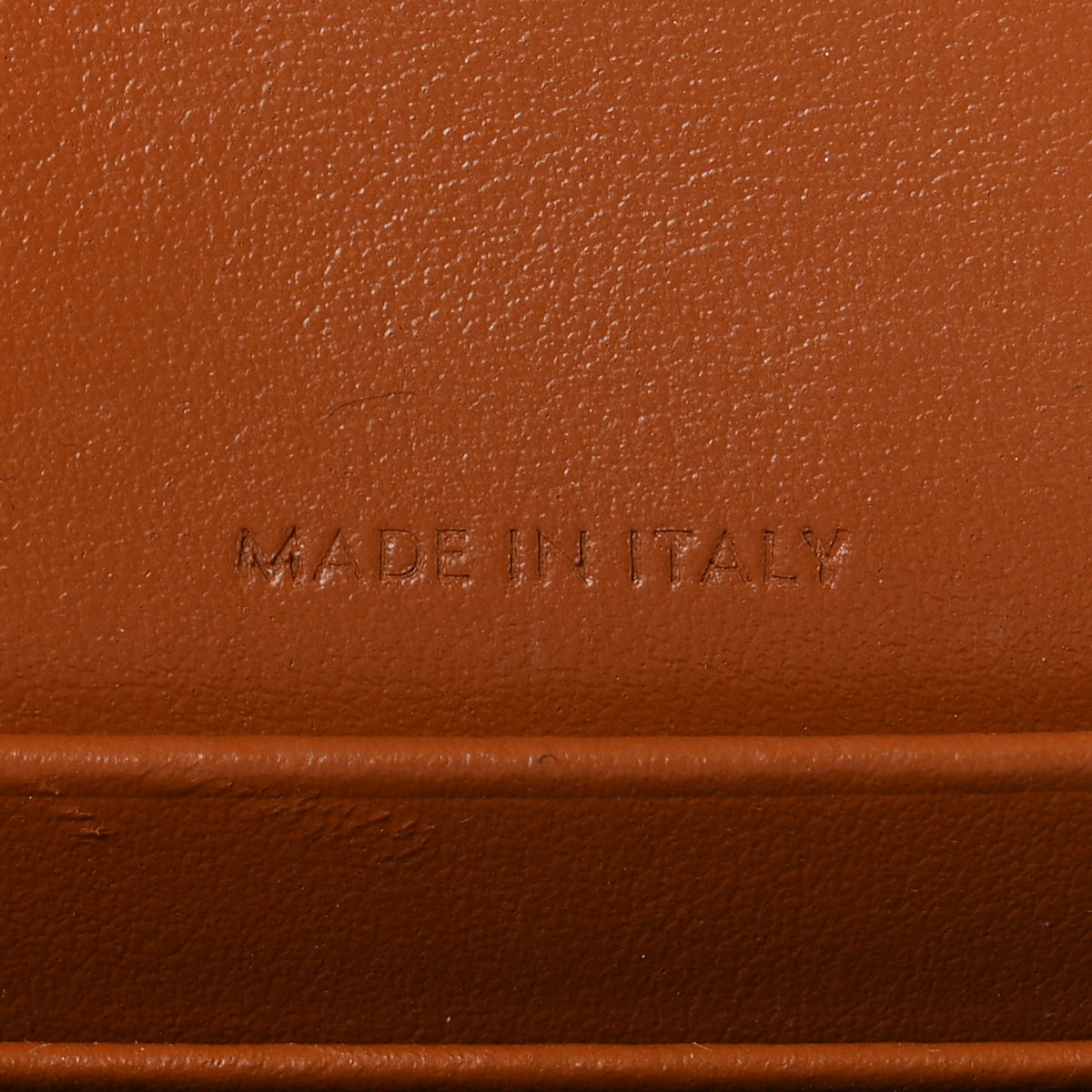 Triomphe Canvas Calfskin Flap Card Holder Tan