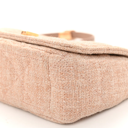 Christian Dior Linen Macrocannage Small Caro Bag Rose 10 of 10