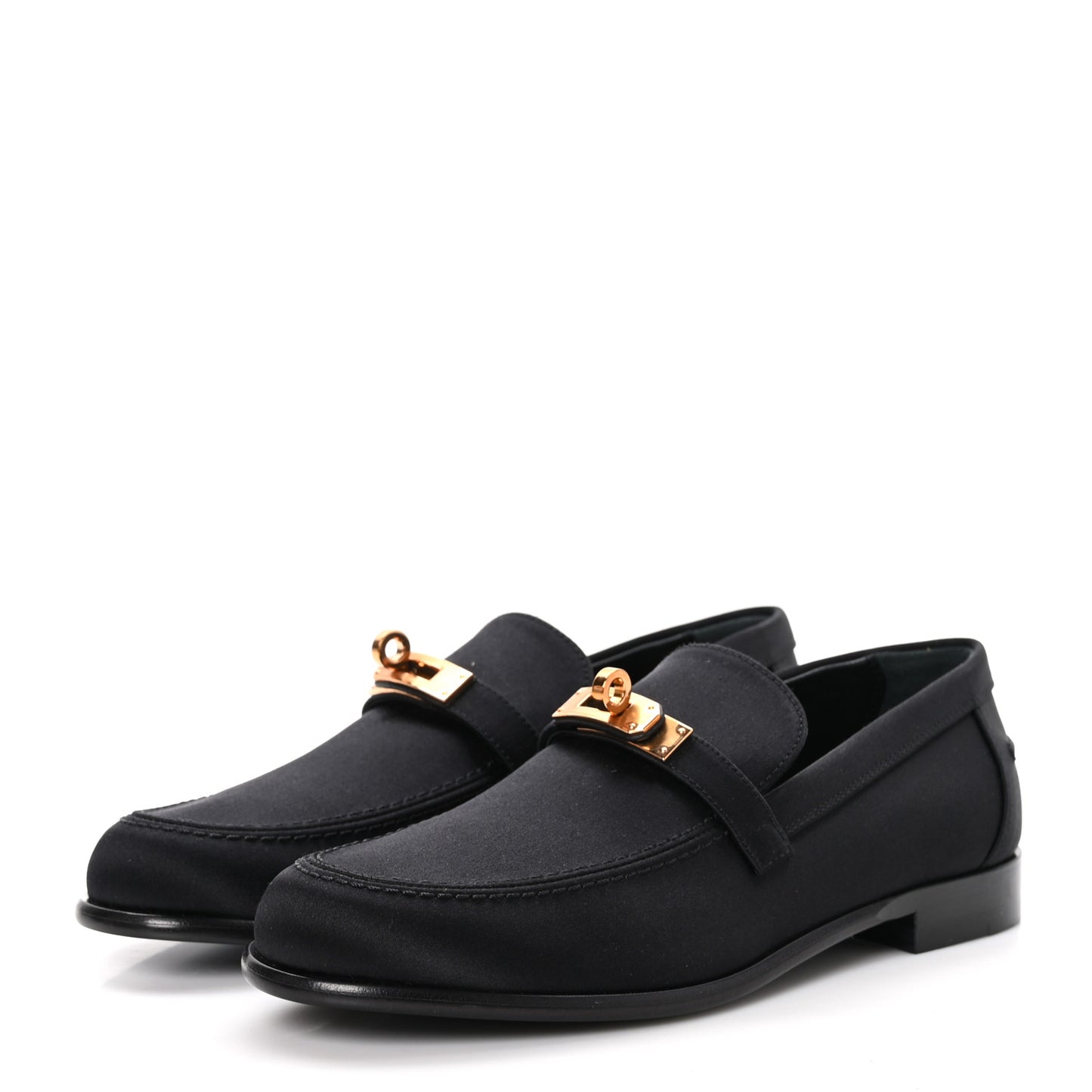 Satin Womens Destin Loafers 38 Black