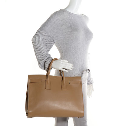 Saint Laurent Calfskin Large Sac de Jour Carryall Tan 2 of 8