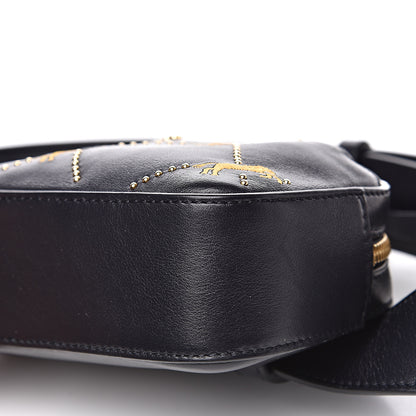 Chloe Smooth Calfskin Little Horses Embroidered Signature Belt Bag Black 10 of 11
