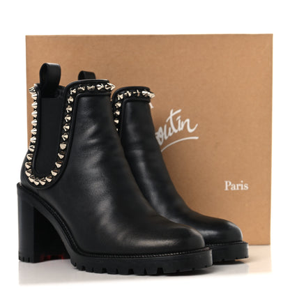 Christian Louboutin Nappa Spiked Capahutta 70 Chelsea Boots 40 Black 9 of 9