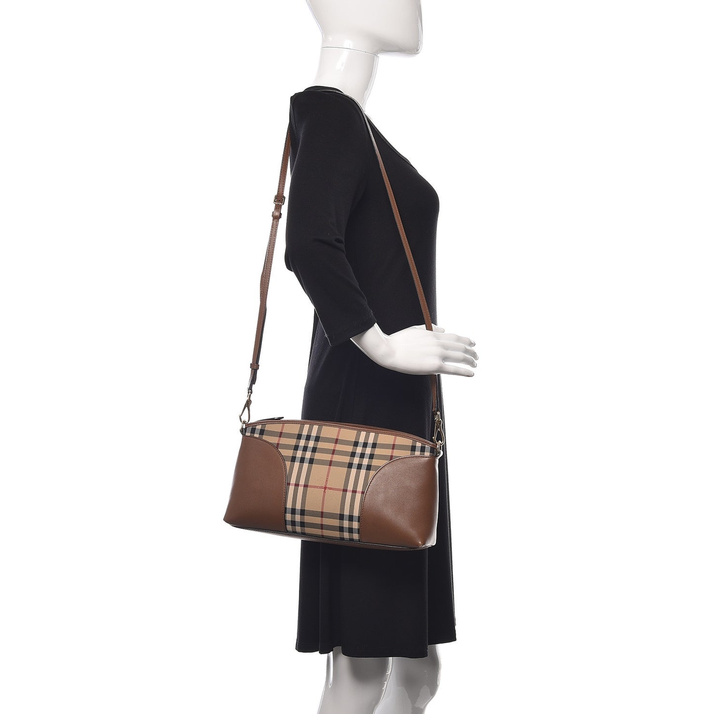 Horseferry Check Small Chichester Crossbody Clutch Bag Honey Tan