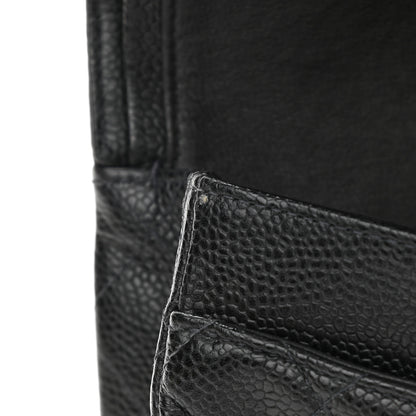 Chanel Caviar Quilted Medium Double Flap Black 12 of 15