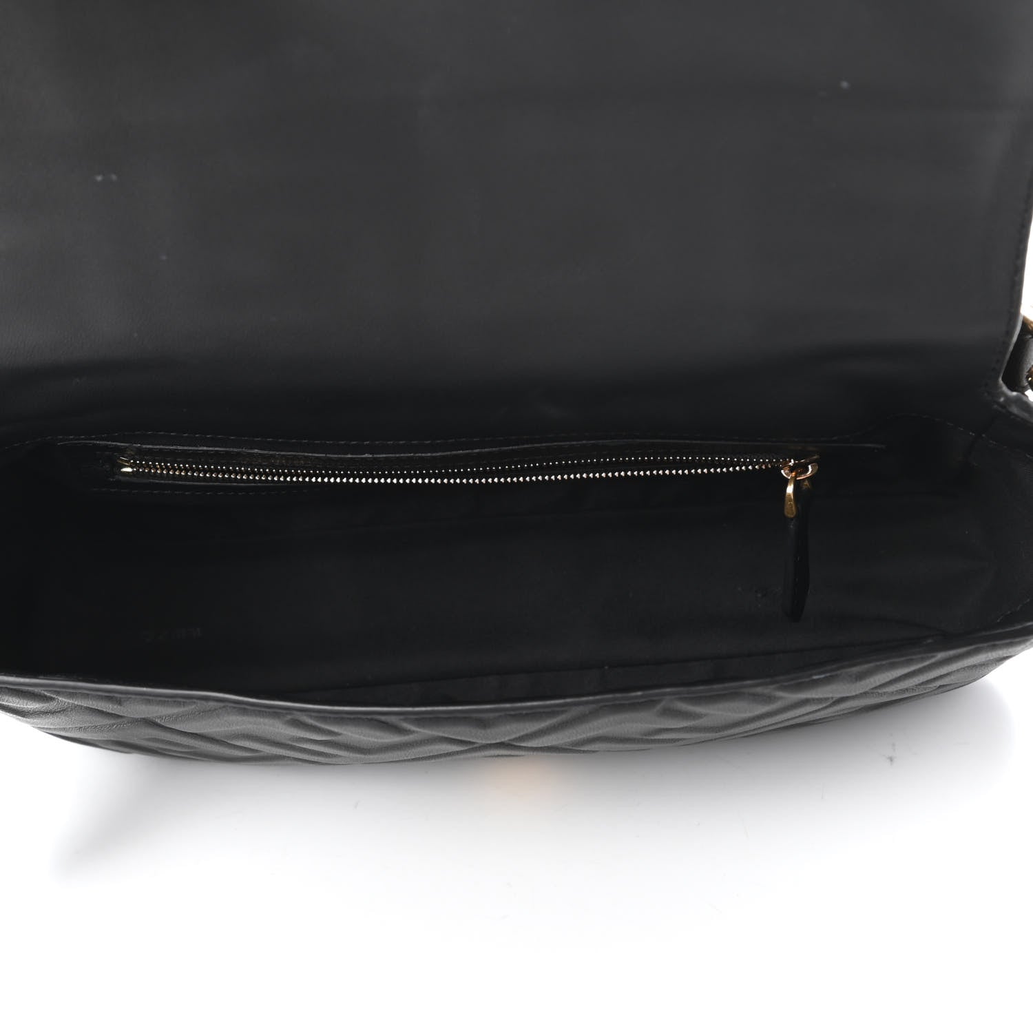 Fendi Nappa FF 1974 Embossed Baguette Black 5 of 10