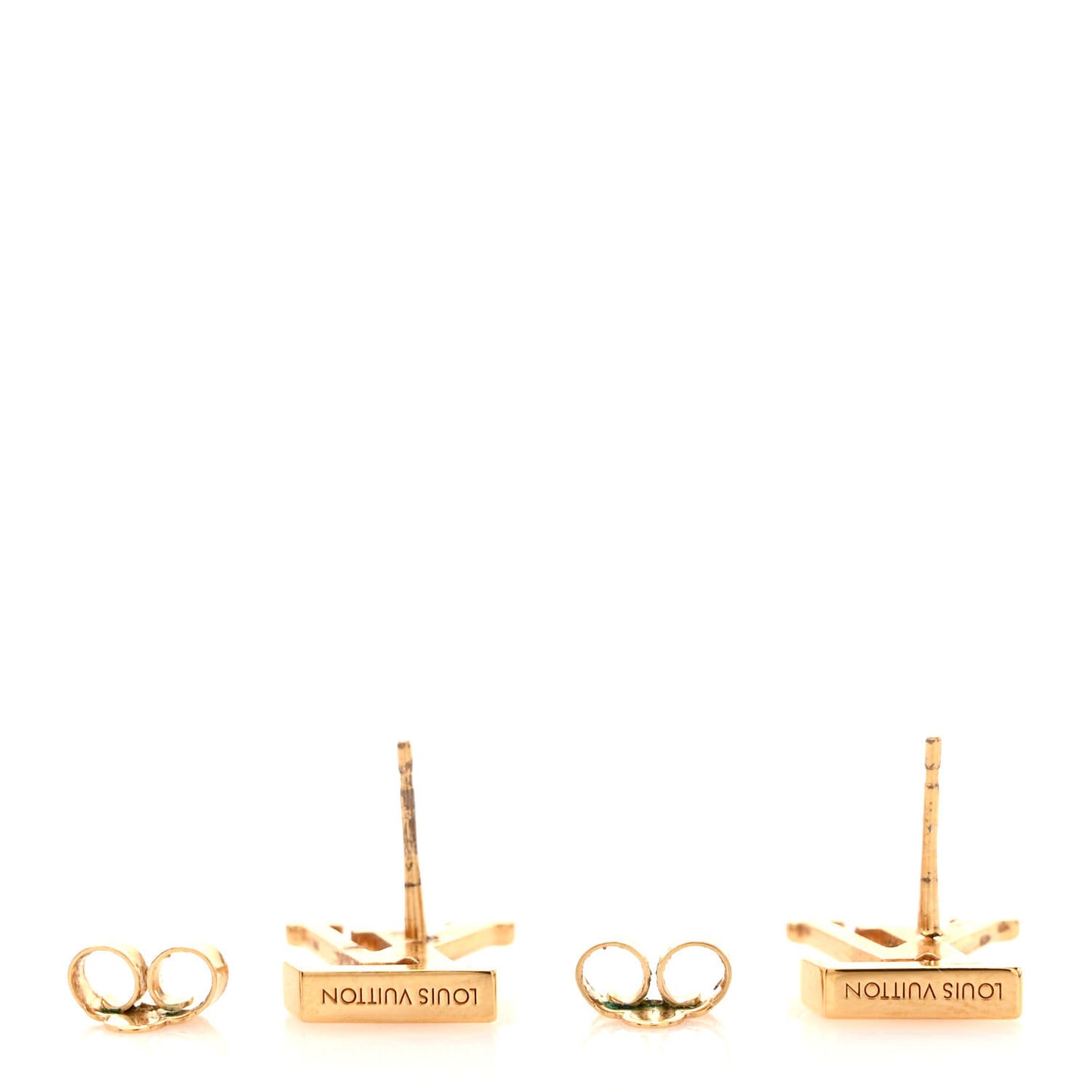 Metal LV Iconic Earrings Gold