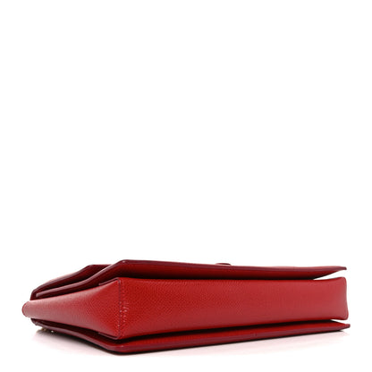 Salvatore Ferragamo Printed Calfskin Ginny Shoulder Bag Red 4 of 9