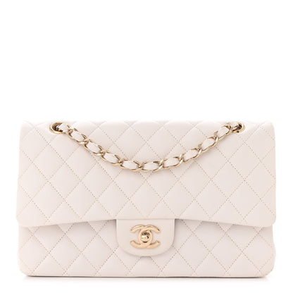 Chanel Caviar Quilted Medium Double Flap White 1 of 10