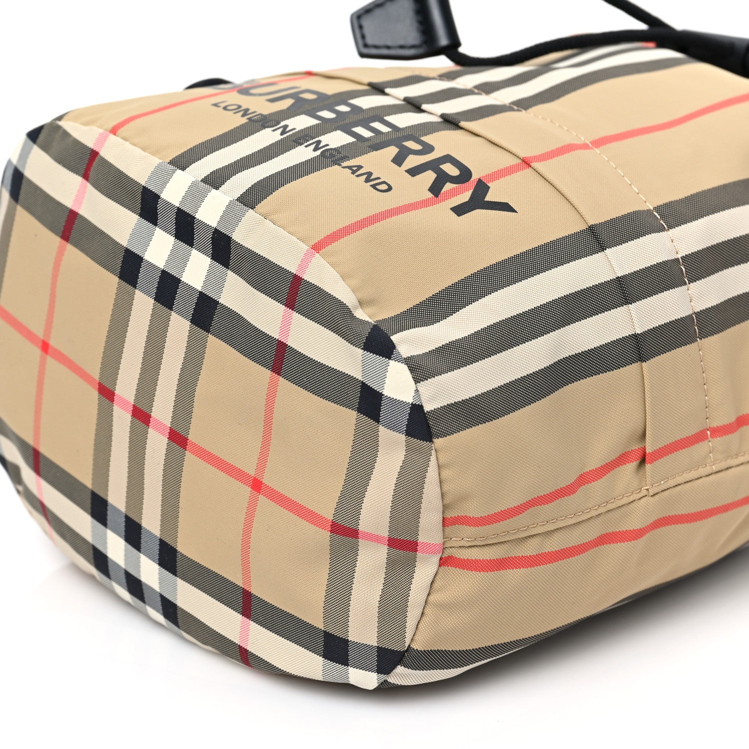 Burberry Econyl Icon Stripe Phoebe Drawcord Pouch Archive Beige 10 of 10