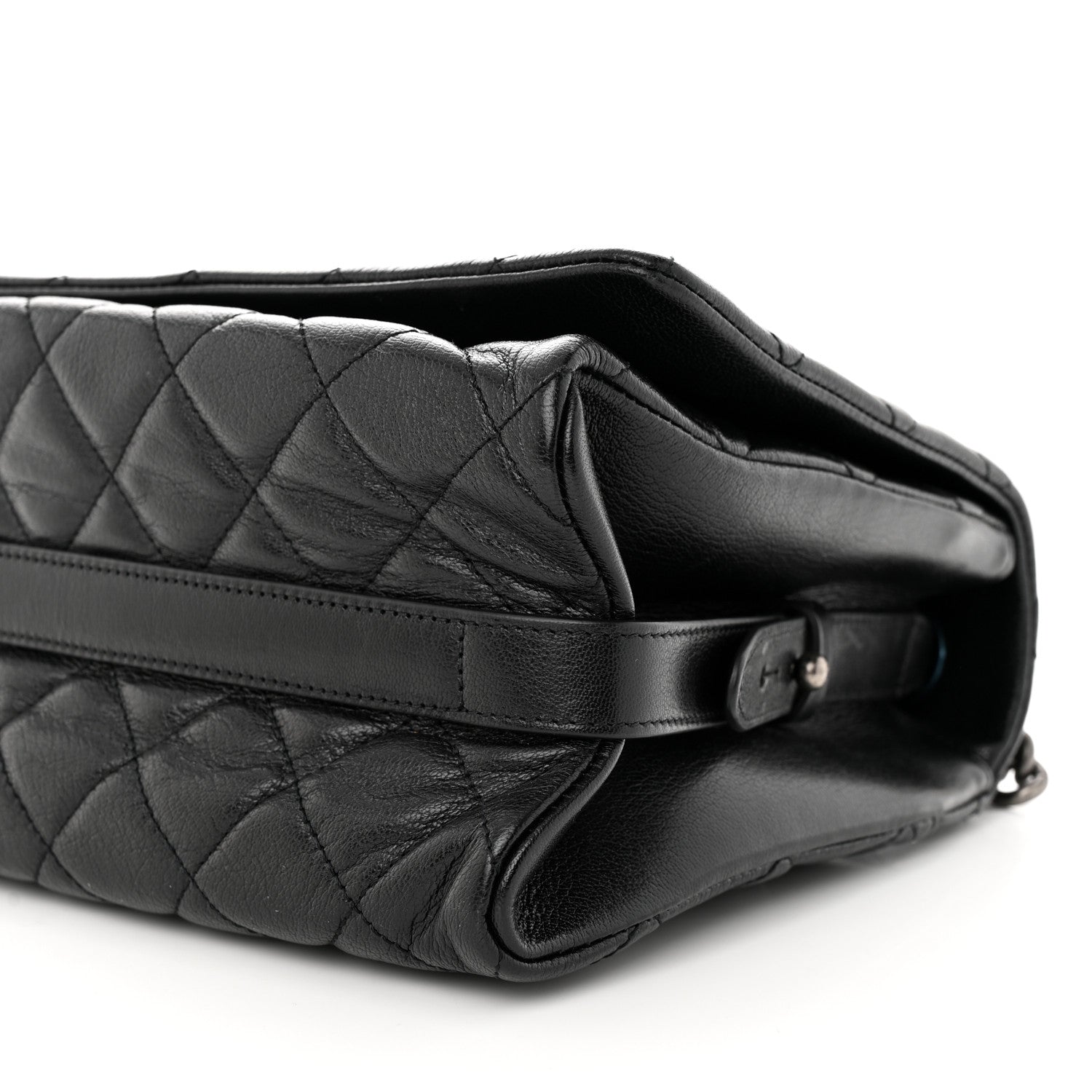 Chanel Goatskin Quilted Large City Rock Flap Black 10 of 12