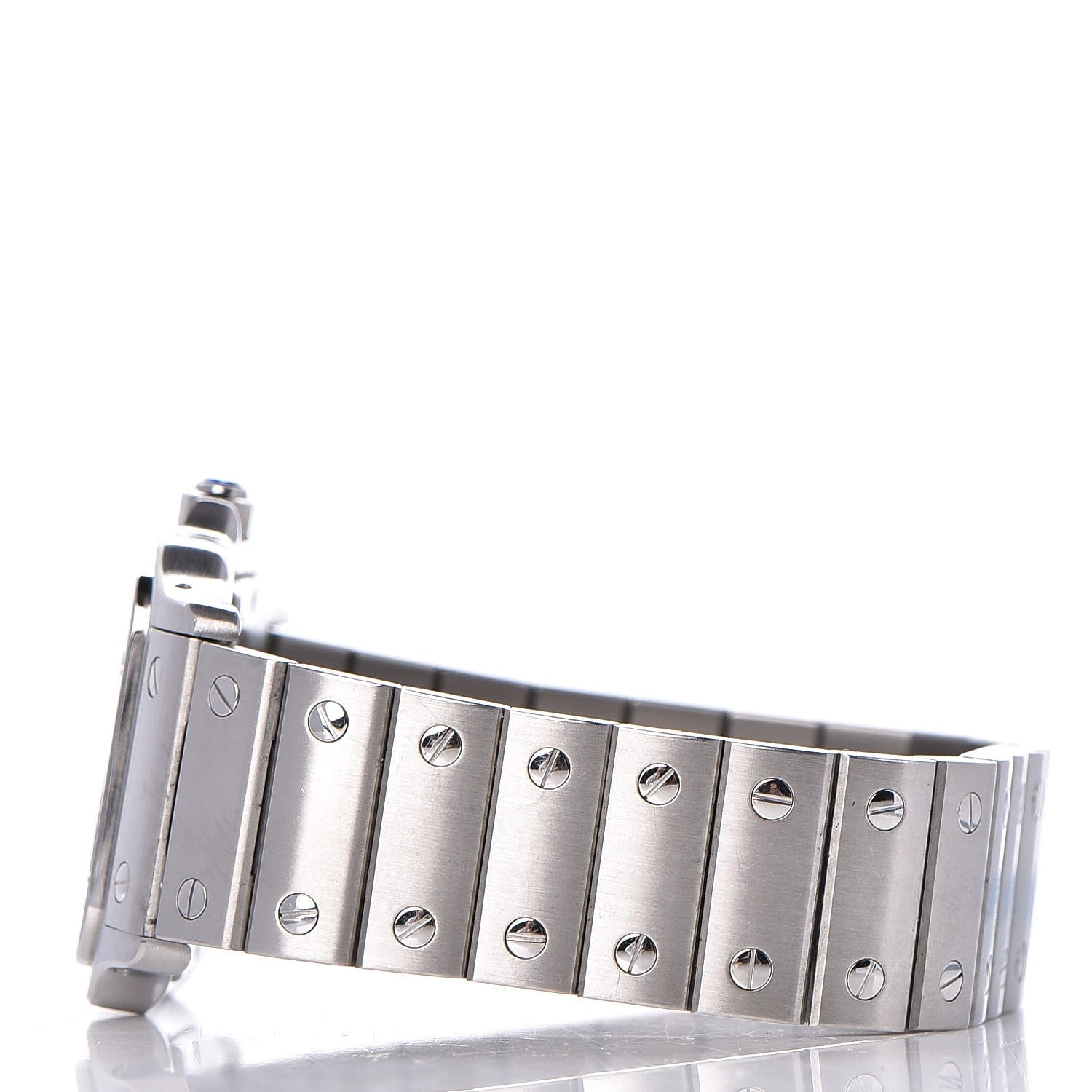 Cartier Stainless Steel 29mm Santos De Galbee Quartz Watch 3 of 7