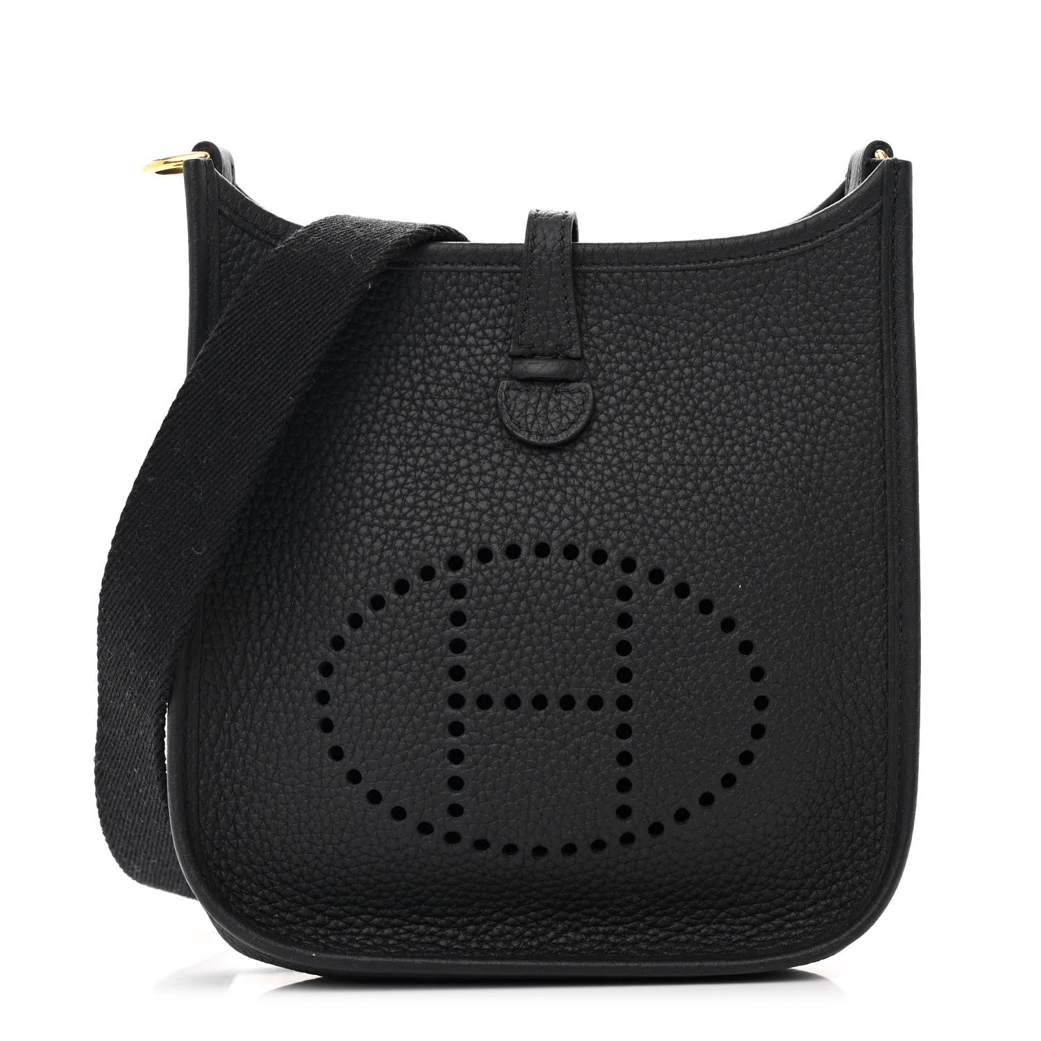 Hermes Taurillon Clemence Evelyne TPM Black 1 of 11