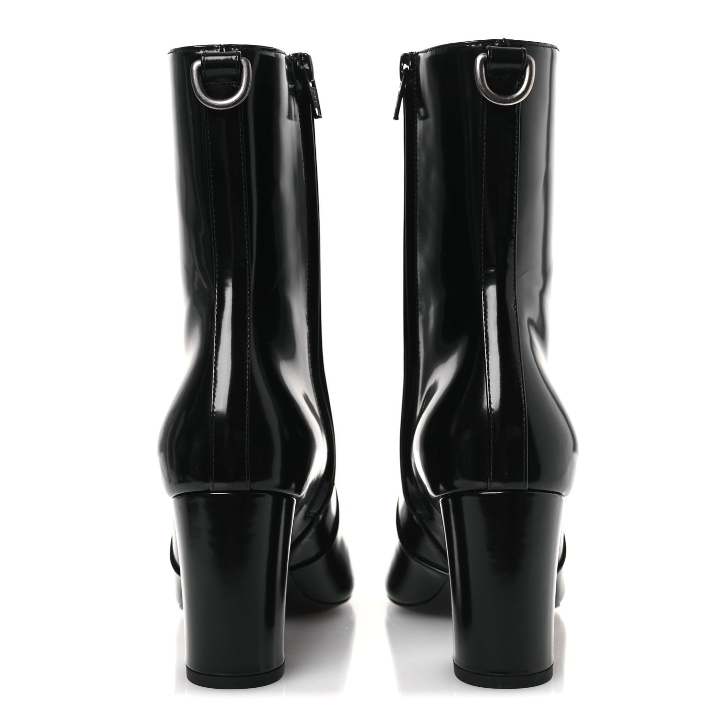 Vitello Marilyn Betty 70 Ankle Zip Boots 39 Black