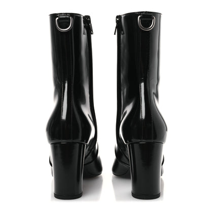 Saint Laurent Vitello Marilyn Betty 70 Ankle Zip Boots 39 Black 6 of 10