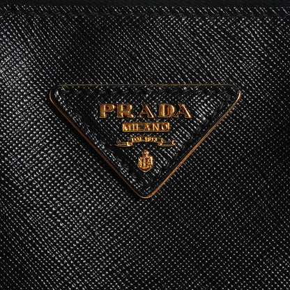 Prada Saffiano Lux Extra Large Galleria Double Zip Tote Black 9 of 10