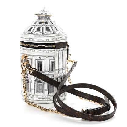 Louis Vuitton X FORNASETTI Calfskin Architettura Cannes Black White 3 of 8