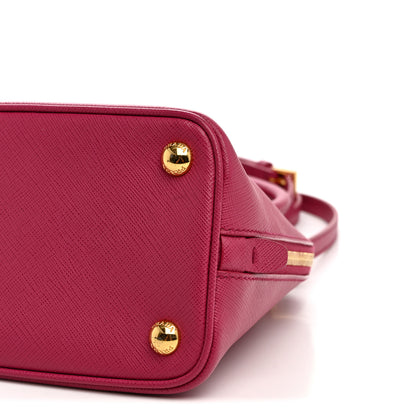 Prada Saffiano Lux Small Promenade Tote Peonia 10 of 10